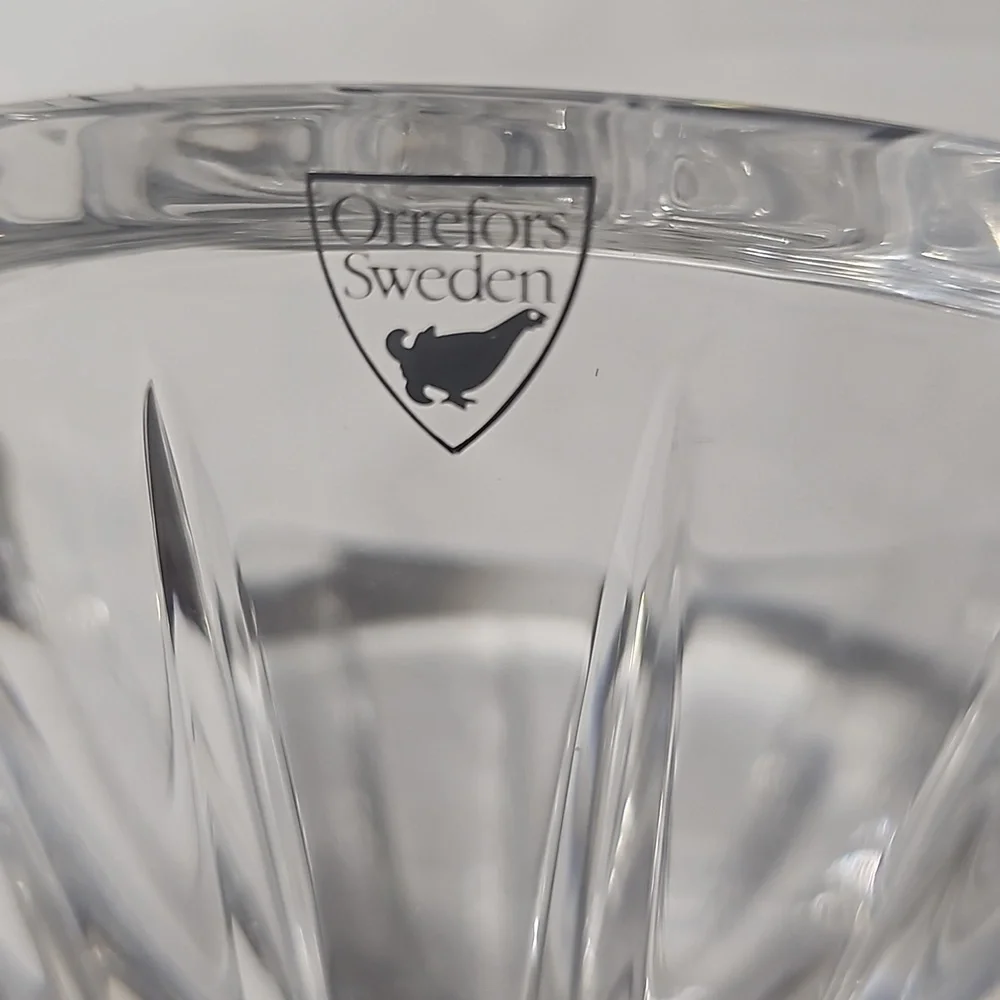 Orrefors Sweden Heavy Crystal Bowl